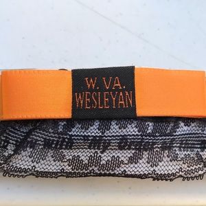 Vintage Garter Belt (W. Va. Wesleyan College) Black & Orange